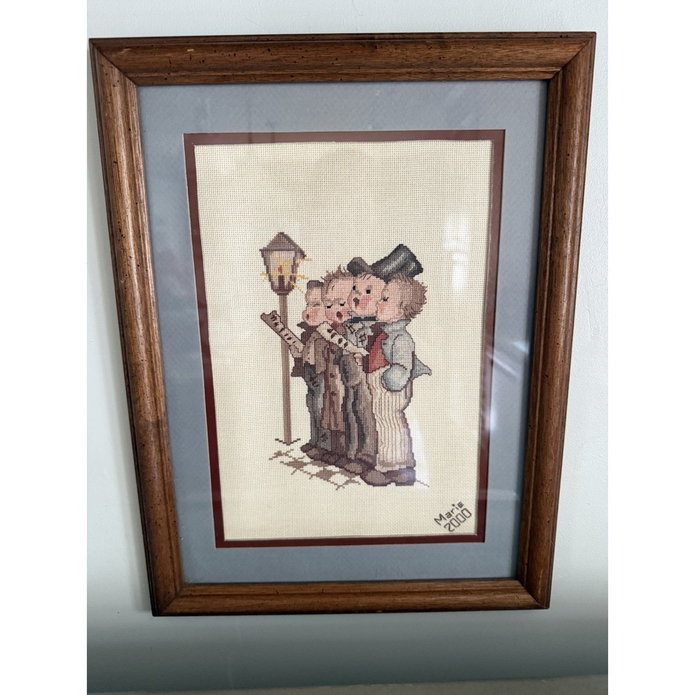 Hummel Cross Stitch ~ "Quartet" ~ Double Matted and Professionally Framed